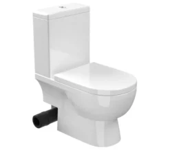 Saneux Austen Gloss White Close Coupled Left Hand Soil Exit WC Pan With Cistern