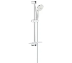 Grohe New Tempesta 100 Chrome Shower Rail Set 3 Sprays