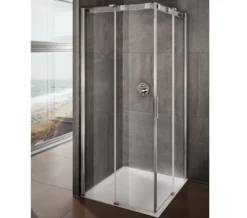 Lakes Italia Avanza Frame-less Sliding Door Corner Entry Enclosure 800 X 800mm