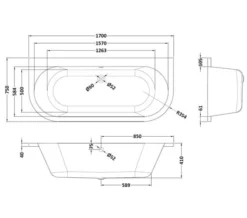 Nuie Shingle 1700 X 750mm Curved Back To Wall White Bath With Panel -Burlington Shop M 2019 11 18 9 16 10 545