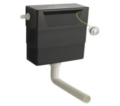 Nuie Universal Access Dual Flush Concealed WC Cistern Black