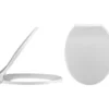 Nuie Standard Round Bottom Fix Soft Close Toilet Seat And Cover