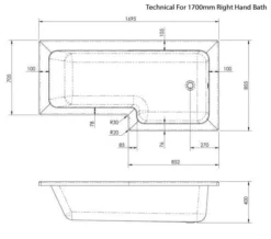 Nuie Square White Shower Bath Set -Burlington Shop M 2019 3 13 10 7 6 704