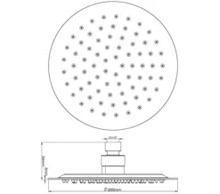 Hudson Reed Round Fixed Shower Head Chrome -Burlington Shop M 2019 3 14 11 40 23 621