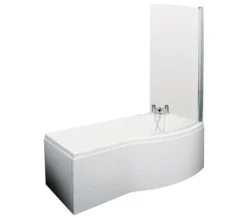 Nuie B-Shaped White Shower Bath Set -Burlington Shop M 2019 3 20 14 10 23 377