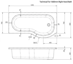 Nuie P-Shaped White Shower Bath -Burlington Shop M 2019 3 27 13 13 12 624