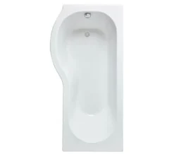 Nuie P-Shaped White Shower Bath -Burlington Shop M 2019 3 28 11 13 29 781
