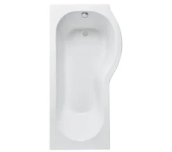 Nuie P-Shaped White Shower Bath -Burlington Shop M 2019 3 28 11 14 17 280