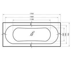 Hudson Reed Otley Round 1700mm Double Ended Eternalite Acrylic Bath -Burlington Shop M 2019 3 4 7 36 13 13