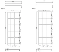 Hudson Reed Black Framed Walk-In Wetroom Screen And Support Bar -Burlington Shop M 2019 3 8 7 26 9 399