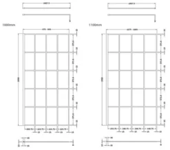 Hudson Reed Black Framed Walk-In Wetroom Screen And Support Bar -Burlington Shop M 2019 3 8 9 7 40 422