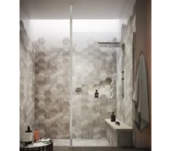 Hudson Reed Walk-In Wetroom Screen With Chrome Ceiling Post
