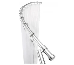 Croydex Luxury Curved Chrome Shower Curtain Rail Rod -Burlington Shop M 2019 4 2 10 38 8 956