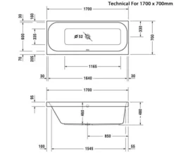 Duravit Happy D2 Built-In Bath With One Backrest Slope Without Frame -Burlington Shop M 2019 4 20 11 16 23 39