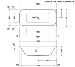 Duravit Happy D2 Built-In Bath With Two Backrest Slopes Without Frame -Burlington Shop M 2019 4 22 8 10 23 541