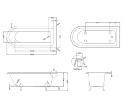 Hudson Reed Winterburn Freestanding Acrylic Bath White With Leg Set -Burlington Shop M 2019 5 25 12 18 35 193