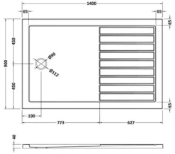 Hudson Reed Pearlstone Rectangular Walk-In Shower Tray -Burlington Shop M 2019 5 28 11 4 26 612