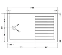 Hudson Reed Pearlstone Rectangular Walk-In Shower Tray -Burlington Shop M 2019 5 28 11 4 9 614