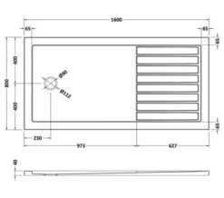Hudson Reed Pearlstone Rectangular Walk-In Shower Tray -Burlington Shop M 2019 5 28 11 5 18 316
