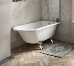 Hudson Reed Winterburn Freestanding Acrylic Bath White With Leg Set