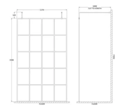 Hudson Reed Black Frame Shower Screen With Arms And Feet -Burlington Shop M 2019 5 30 7 20 9 405