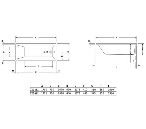 Duravit Vero Air Built In Bath With Support Feet 2 Duravit Vero Air Built In Bath With Support Feet - Image 2