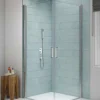 Merlyn 8 Series 8mm Glass 760 X 760mm Frame-less Pivot Showerwall - Double