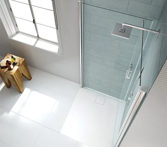 Merlyn 8 Series 8mm Glass 760 X 760mm Frame-less Pivot Showerwall - Double 2 Merlyn 8 Series 8mm Glass 760 X 760mm Frame-less Pivot Showerwall - Double - Image 2