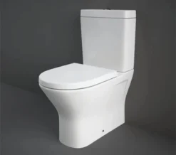 RAK Resort White Mini Close Coupled Fully Back To Wall Rimless WC Pack