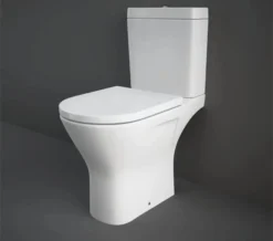 RAK Resort Maxi Full Access Close Coupled Open Back Rimless Toilet - White