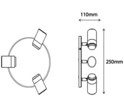 Sensio Astrid 3x Cluster Adjustable Warm White LED Spotlight Cluster -Burlington Shop M 2019 7 23 12 25 6 705