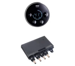 Mira Platinium Dual Shower Valve And Controller Black