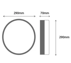 Sensio Hudson Flat Round Warm White LED Ceiling Light -Burlington Shop M 2019 7 23 7 53 26 971