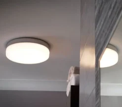 Sensio Hudson Flat Round Warm White LED Ceiling Light