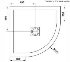 April Waifer Quadrant Slate Effect White Shower Tray -Burlington Shop M 2019 7 4 10 39 7 180