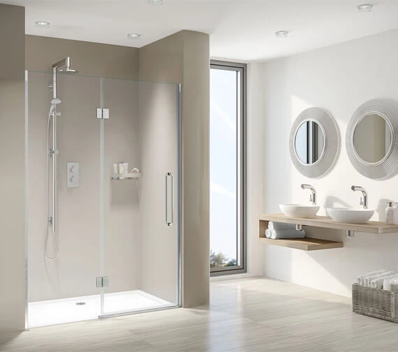 Aqata Design DS459 Luxurious Hinged Door And Inline Panel For Recess 1 Aqata Design DS459 Luxurious Hinged Door And Inline Panel For Recess
