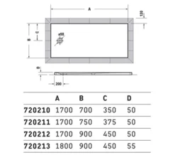 Duravit Tempano Flush Fitted Rectangle Shower Tray With Pre-mounted Sealing Collar -Burlington Shop M 2020 1 3 10 1 9 6