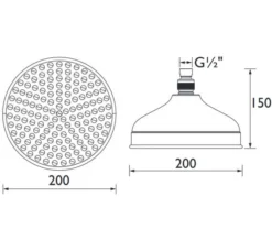 Bristan Traditional Stainless Steel Fixed Shower Head -Burlington Shop M 2020 2 26 9 30 33 486