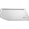 Hudson Reed Pearlstone 40mm Slimline ABS Acrylic Offset Quadrant Shower Tray