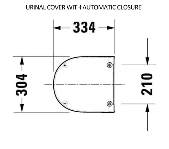 Duravit Me-By-Starck 300mm X 350mm Rimless Urinal 7 Duravit Me-By-Starck 300mm X 350mm Rimless Urinal - Image 7