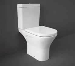 RAK Resort Mini Full Access Close Coupled Rimless WC Pack - White