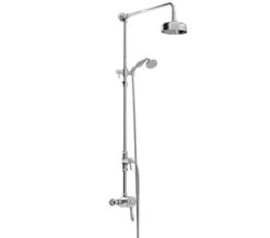 Bristan 1901 Thermostatic Exposed Single Control Shower Valve With Rigid Riser Kit