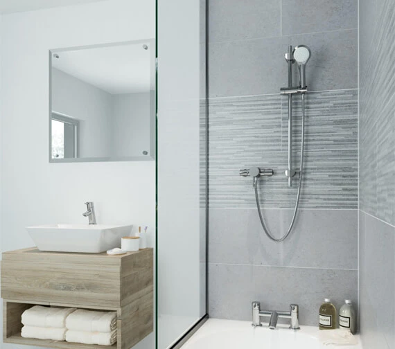 Bristan Acute Thermostatic Surface Mounted Shower Valve With Adjustable Riser Rail 7 Bristan Acute Thermostatic Surface Mounted Shower Valve With Adjustable Riser Rail - Image 7