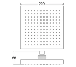 Deva Krome 200mm Fixed Chrome Shower Head With Swivel Joint -Burlington Shop M 2020 3 4 12 35 59 566