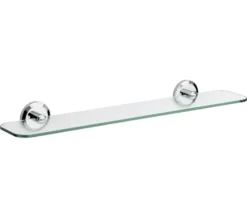 Bristan Solo Chrome Glass Shelf