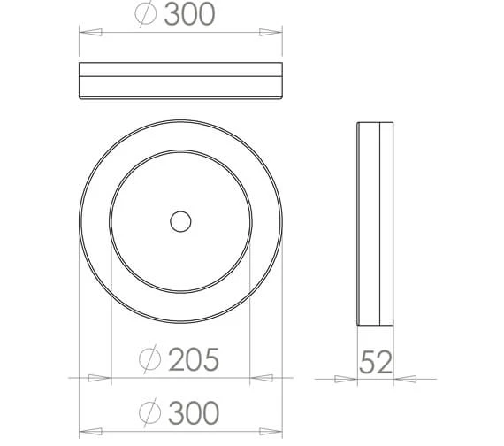 HIB Polar Stylish LED Ceiling Mounted Light 300mm Diameter 2 HIB Polar Stylish LED Ceiling Mounted Light 300mm Diameter - Image 2