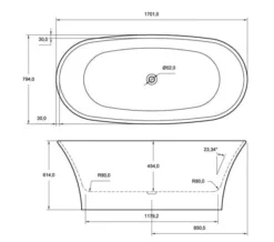Aqua Ion Freestanding 800 X 1700mm Luxury Bath White -Burlington Shop M700 2020 10 21 14 44 57 953