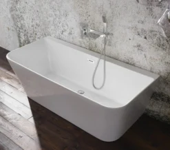 Aqua Mono 1700 X 800mm Luxury Back-To-Wall Freestanding Bath White -Burlington Shop M700 2020 10 22 12 4 54 986