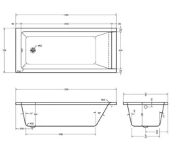 Aqua Medici Square Straight Single Ended Whirlpool Bath -Burlington Shop M700 2020 10 24 10 15 43 772