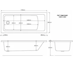 Aqua Chic2 Single Ended Straight Acrylic Whirlpool Bath -Burlington Shop M700 2020 10 26 11 8 58 767
